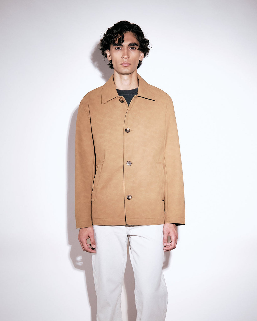 Alfred Faux Suede Tan Suede