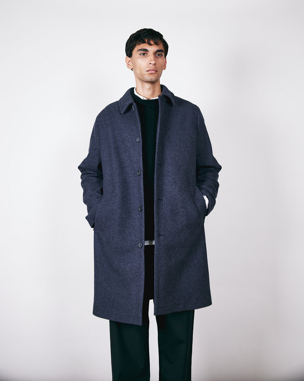 T-Coat Wool Florence Blue